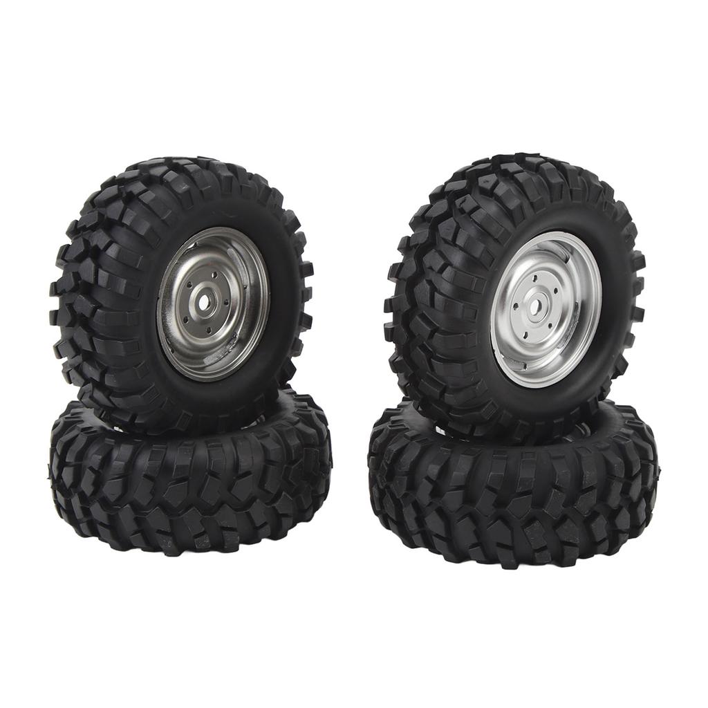 4PCS RC Crawler Tires 1.9 Inch Rubber   RC Tire with Plastic Wheel   for   1Celsius10 Remote Control Cars