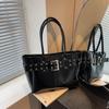 Borsa Grande Capacità, Elegante Borsa Tote, Semplice Borsa a Spalla Sottobraccio