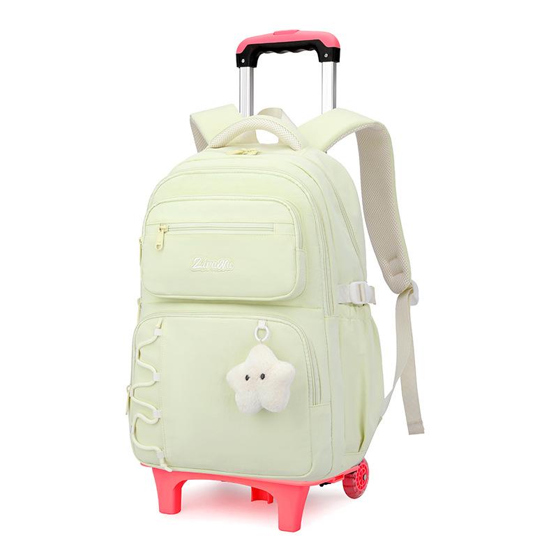 Children School Backpack  For Girls Trolley Bag With Wheels Students Backpack Kids Book Bag Rolling School Bag Wheeled Backpack
