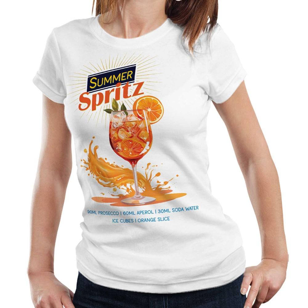 

Summer Spritz T Shirt Semi Fitted Ladies Cocktail Festival Aperol Spritz Holiday S
