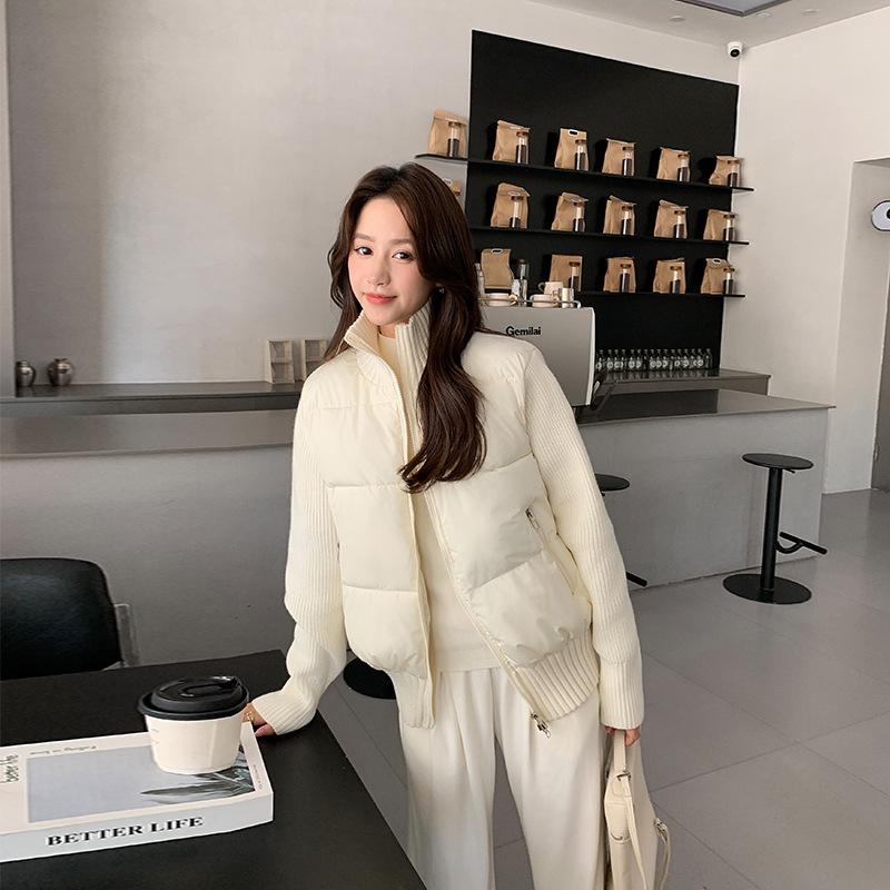 New Women's Fashion Cotton-padded Clothing Autumn and Winter Short Loose Stand-up Collar Cotton-padded Jacket