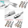 24a Zinc Alloy For Iphone Micro Usbtypec Fast Charging Charger Data Cord Cable