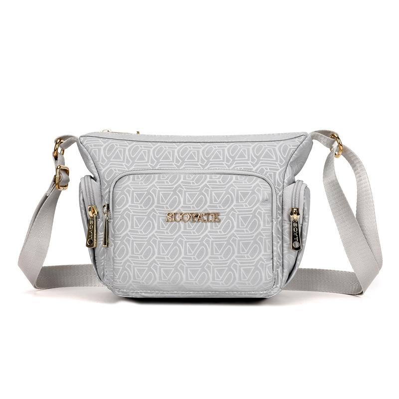 Women's Nylon Tote Bag Shoulder Bag Multi-compartment Mother Bag Lightweight Crossbody Bag