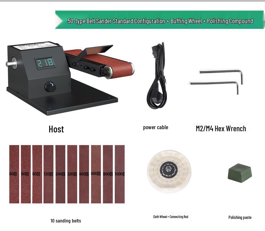 800W Mini Belt Sander and Polisher with Fixed Angle Knife Sharpener