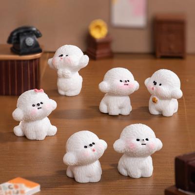 Cute Plush Dog Plush ToysDoll House Decorations Hanging AccessoriesDesktop Micro-landscape Car Small Ornaments