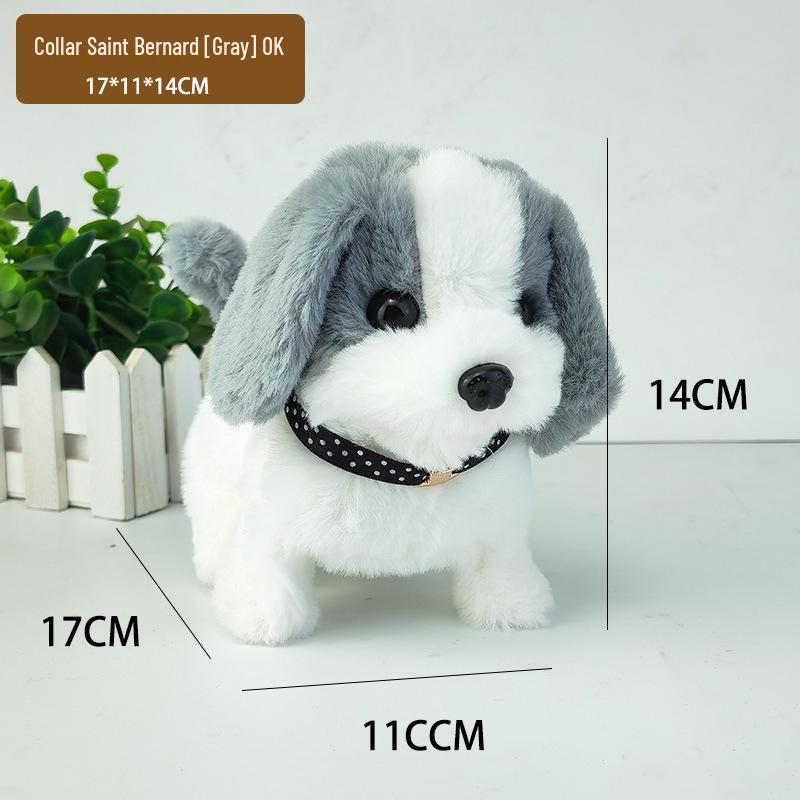 Plush Electric Walking & Barking Teddy Dog Simulation Toy for Children