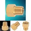 Brass Pipe Fitting Adapter for Pressure Gauge 1 4  BSPT Male to 1 4  NPT Female