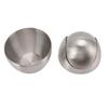Stationary Trash Can, Egg-Shaped Stainless Steel Space-Saving Countertop Trash Can for Kitchen for Bedroom
