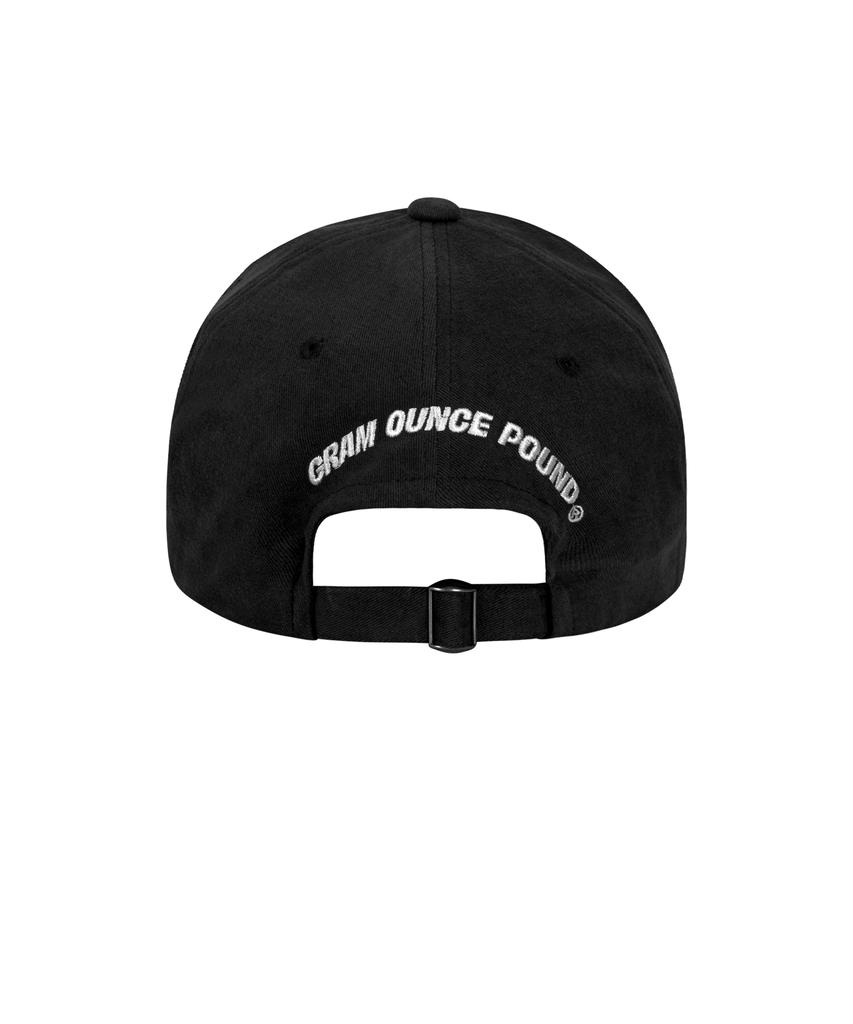 GRAM OUNCE POUND Ounce Bold Logo 6-Panel Cap_Black