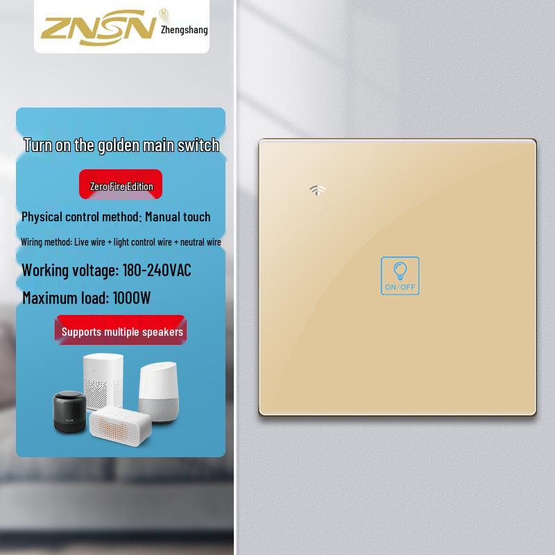 Zhengshang C4 Smart WiFi Graffiti Switch with Voice Control for Alexa/Google, EU Standard