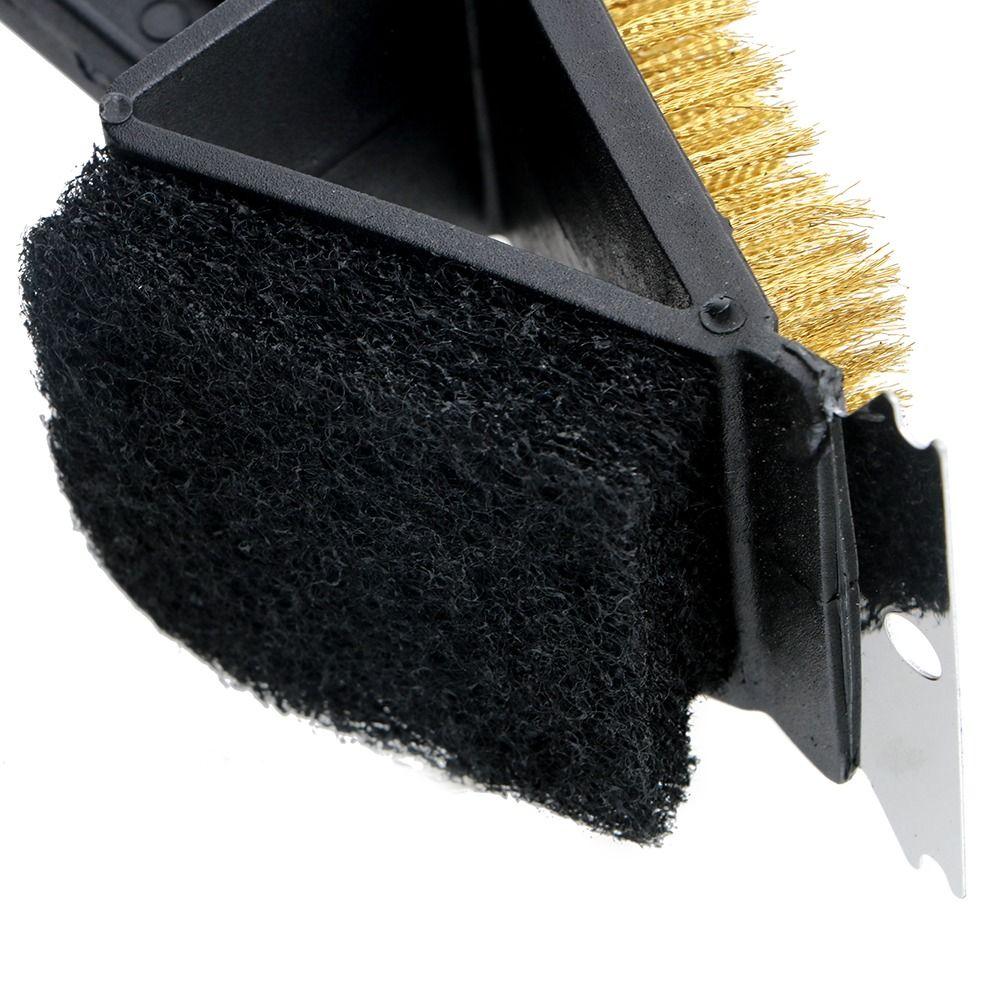 Copper Wire Bristles BBQ Cleaning Brush 3in1 Barbecue Cleaner Cleaning Brush  Outdoor Bbq