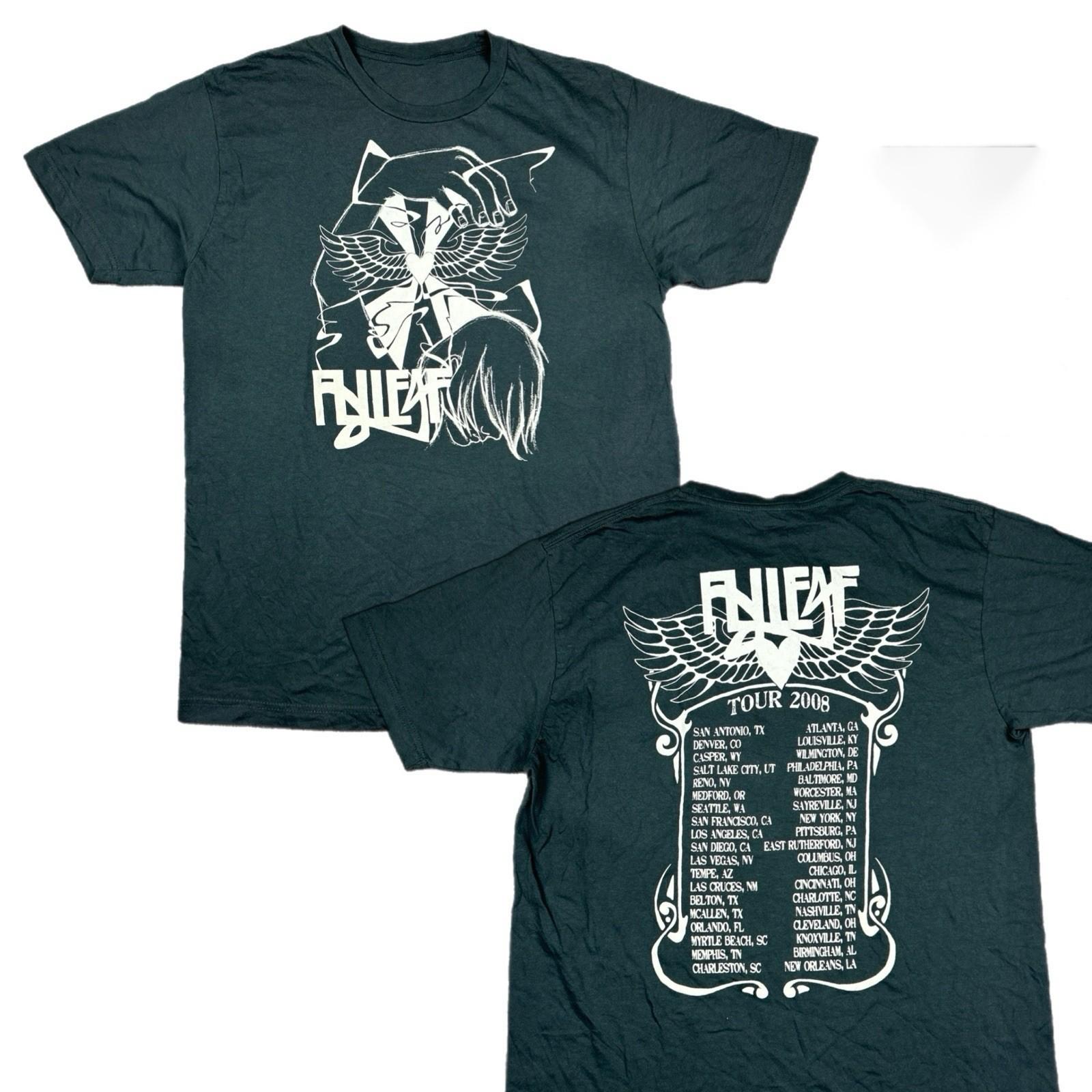 Vtg Flyleaf Shirt 2008 Tour T-shirt Size Adult Black NZ262 FREE SHIPPING M
