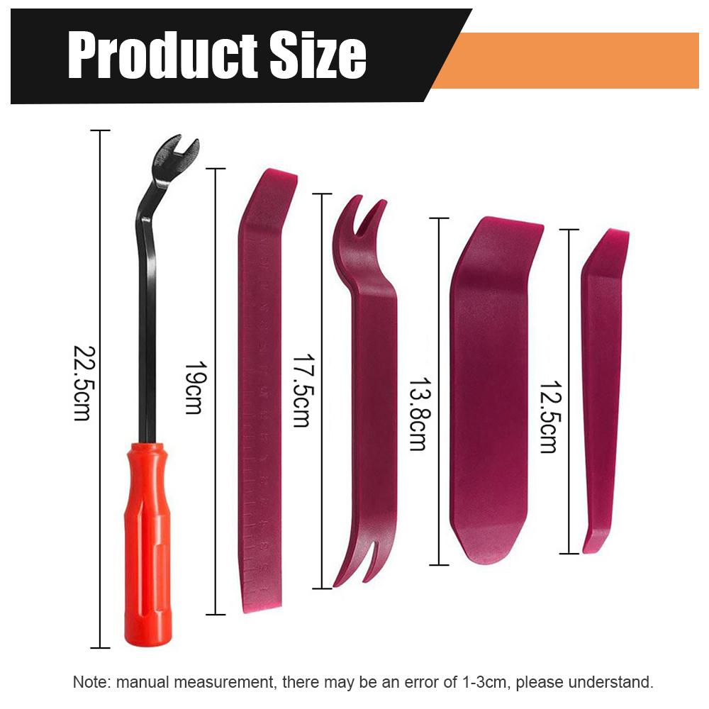 Auto Door Clip Panel Trim Removal Tool Kits Navigation Disassembly Blades Car Interior Plastic Seesaw Conversion Repairing Tools