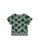 THEMUSEUMVISITOR W Painted Multi Dot T-Shirt (Green)