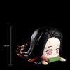 Demon Slayer Kamado Nezuko Action Figures Car Ornament Anime Model Figures Prone Position Desktop Computer Case Decorative Gift