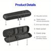 Black Hard Shell Pen Box Minimalist Style Pencil Case Earphone Mesh Storage Case Makeup Brush Organizer Pencil Zipper Case School Supplies