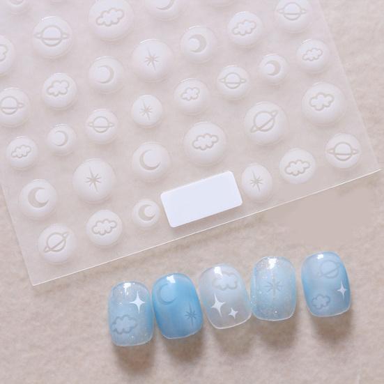 Naklejka na paznokcie Ultracienka Samoprzylepna Mocna Przyczepność Kreatywny Kształt Łatwa w Aplikacji Papier Ozdobny Paznokieć Samoprzylepny