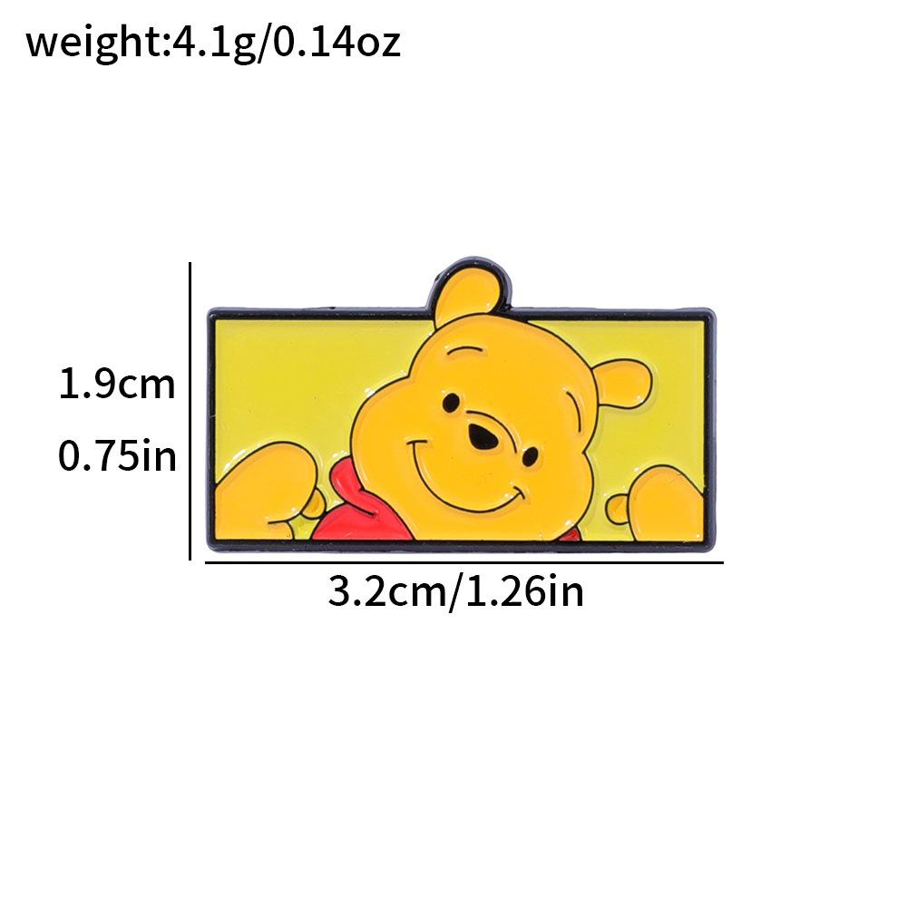 Креативная личность Винни-Пух и Тигра Металлическая брошь Винни-Пух Сплав Брошь