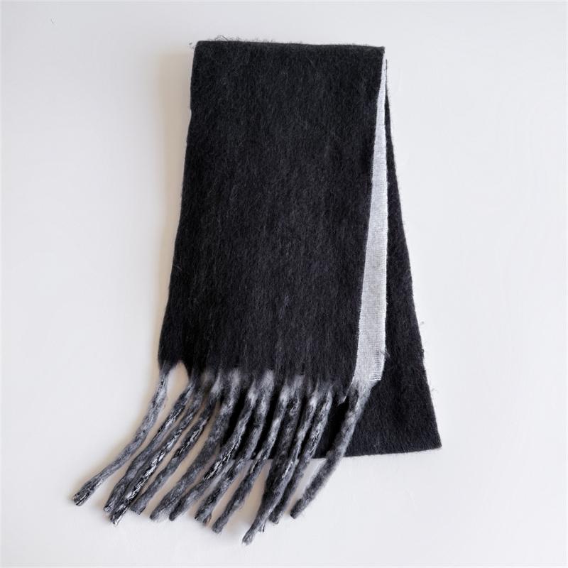 New Winter Scarf Men Women Cashmere Warm Solid Pashmina Blanket Wraps Female Thick Soft Bufanda Tassel Shawl Long Poncho Echarpe
