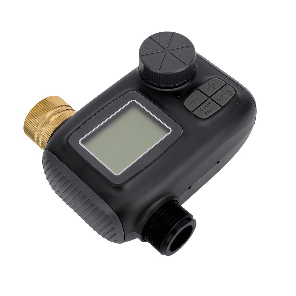 Sprinkler Timer with Brass Inlet Hose Timer 2 Outlet Function IP55 Waterproof Digital Drip Irrigation Automatic