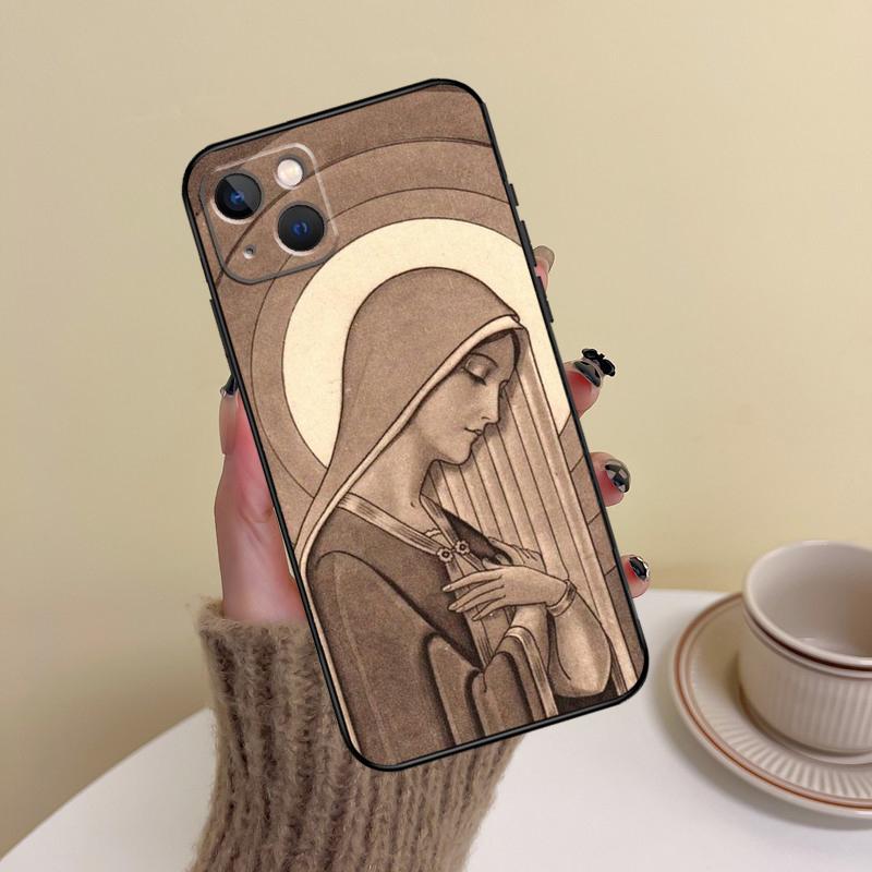 Holy Mother Virgin Mary Christian Phone Case For iPhone 15 Pro Max 11 12 13 14 16 17 Pro Max mini Plus 16e 17 Air Cover Funda