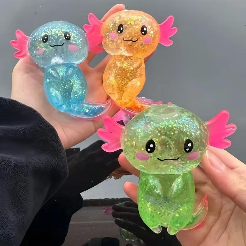 Kleurrijke Salamander Speeltjes Schattige Moutsuiker Gevuld Rekbaar Axolotl Plezier Knijpbaar Verjaardagsbenodigdheden Feestartikelen Kleur Willekeurig