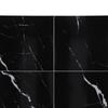 4Pcs Black (Dark Coffee) Self Adhesive Floor Decals Marble Tile Stickers  for Stairs