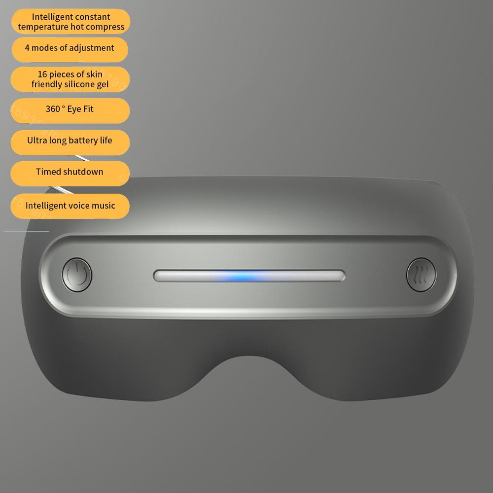 Electric Eye Massager Vibration Therapy Air Pressure Heating Massage Relax Health Care Fatigue Stress Bluetooth Music Foldable