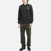 STONE ISLAND Logo Long Sleeve Polo Shirt Men Polo Shirts Black 81152SL18-A0029