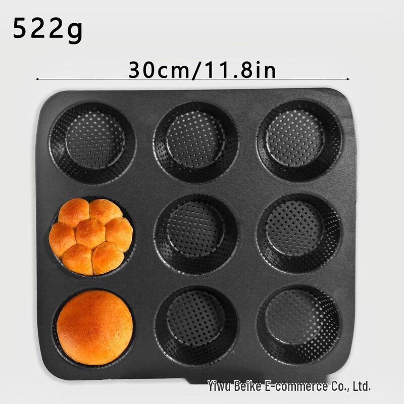 ZISIZ Large 9-Cavity Non-Stick Baking Pan Set
