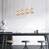 Suspension décorative 4xG9 10W – Design métal Ambre