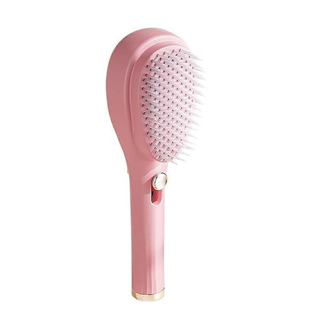 Priyadarshi Self-Cleaning Anti-Static Massage Comb, Self Cleaning Hair Brush, Massage Comb for Hair, Retractable Rotary Lift Self-Cleaning Comb, Wo