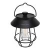 Camping Lantern Waterproof USB Rechargeable 3 Modes Handheld Vintage Lantern with Metal Hook for Outdoor Camping Black