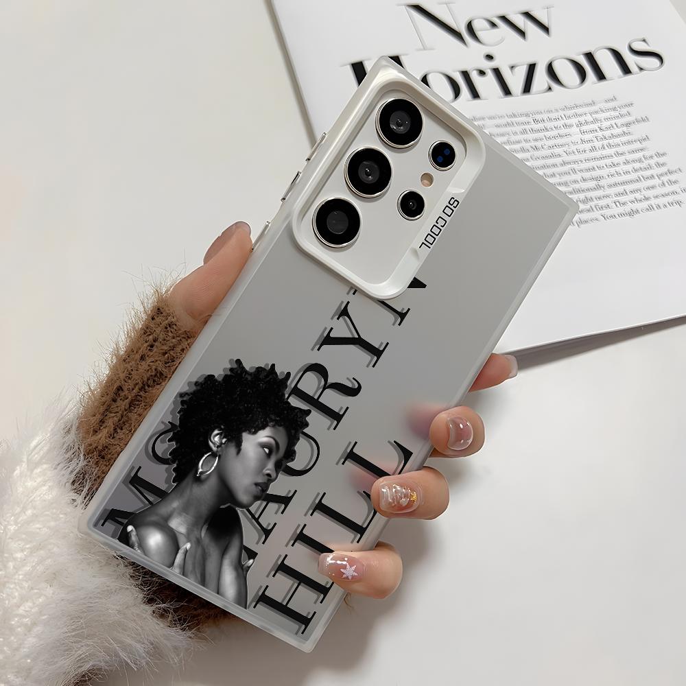 

L-LaurynS H-HillS Phone Case For Samsung Galaxy S25 Edge S24 S23 S22 S21 S20 Ultra Funda Silicone Silver Cover Galaxy S25 Ultra