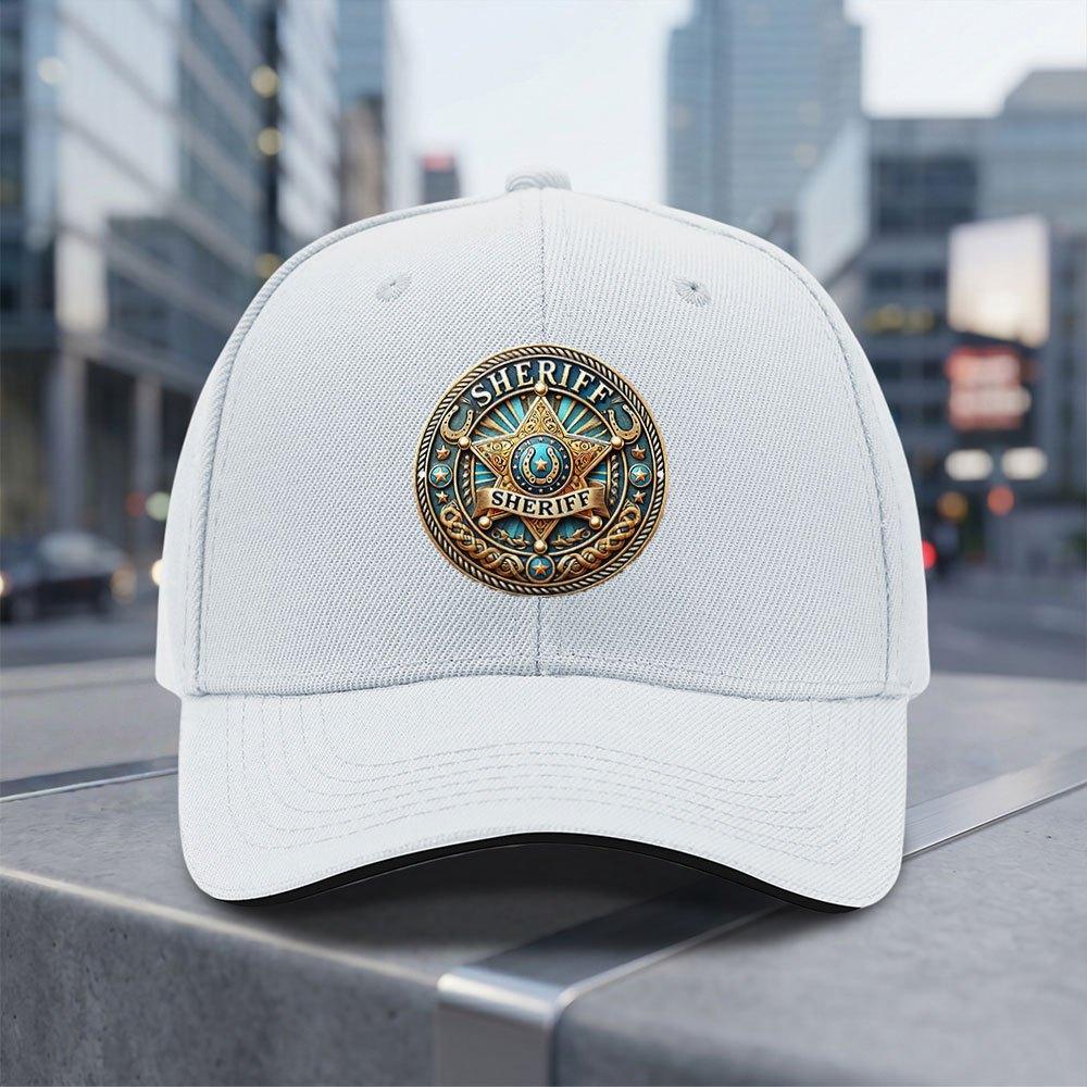 Sheriff Badge Adjustable Baseball Cap Lightweight Breathable AllSeason Daily Commuting Trendy Gift