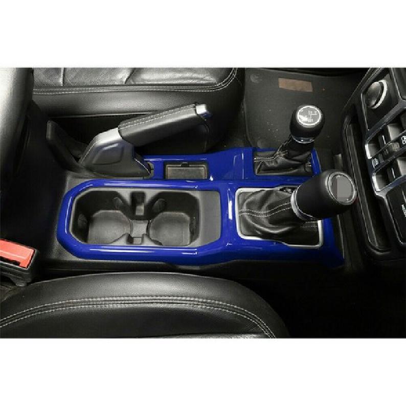 Blue Center Console Gear Shift/ 4WD Cover Trim for Jeep Wrangler JL JLU JT 2018+