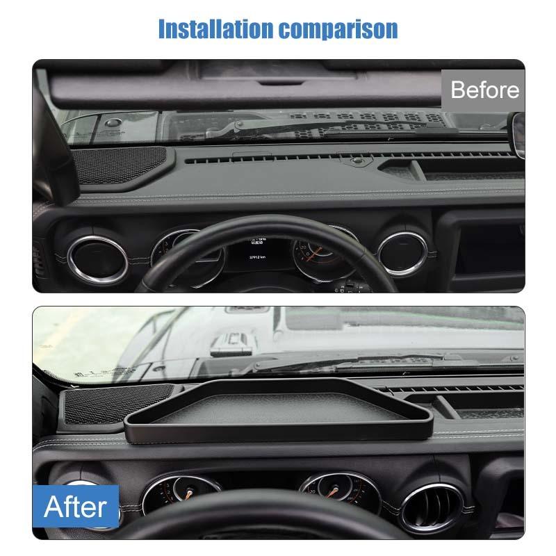  Central Control Panel Phone Holder Organizer Storage Box Container For Jeep Wrangler JL JT Gladiator 2018 Up Stowing Tidying Accessories