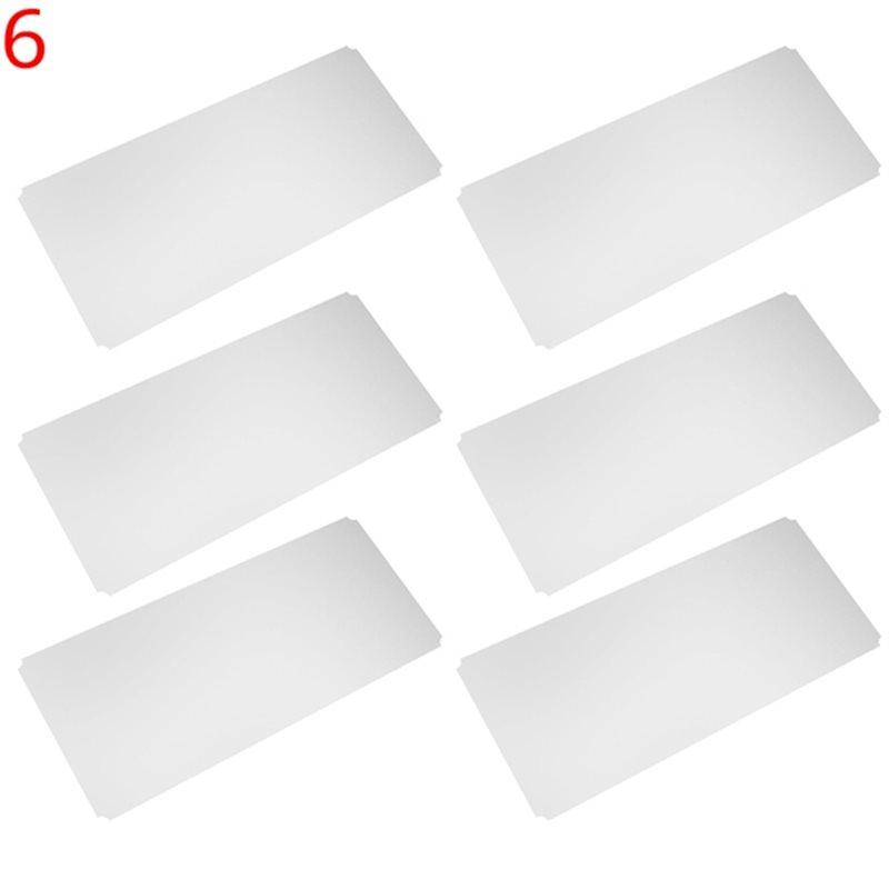 

HHO-6 Pcs Shelf Liners Of Wire Shelf System Plastic Shelf Liners Mats For Wire Shelving
