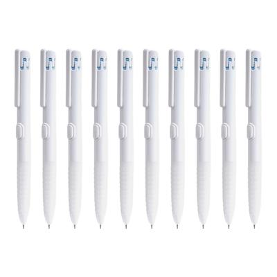 10 Stück Glatte Schreibfeder Doppelkugelspitze Gelstift Einziehbarer Gelstift Satz Schnelltrocknende Tinte Für Schüler und Berufstätige