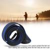Braided Sleeve Expandable Casting Fishing Rod Pole Cover Protector (Black Blue)