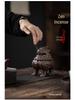 Ceramic Suanni Beast Coil Incense Burner with Lid - Antique Style Ornament for Home