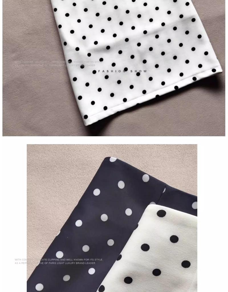 Jupe Midi Bodycon Rétro à Pois Taille Haute – Mode Printemps/Été