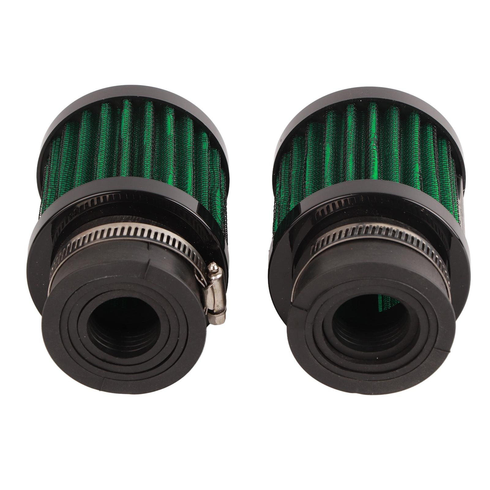 

2pcs Air Filter 28‑48mm High Filtration Efficiency Universal for 50cc 70cc 90cc 125cc Moped Scooter ATV Dirt Bike Black Black Green