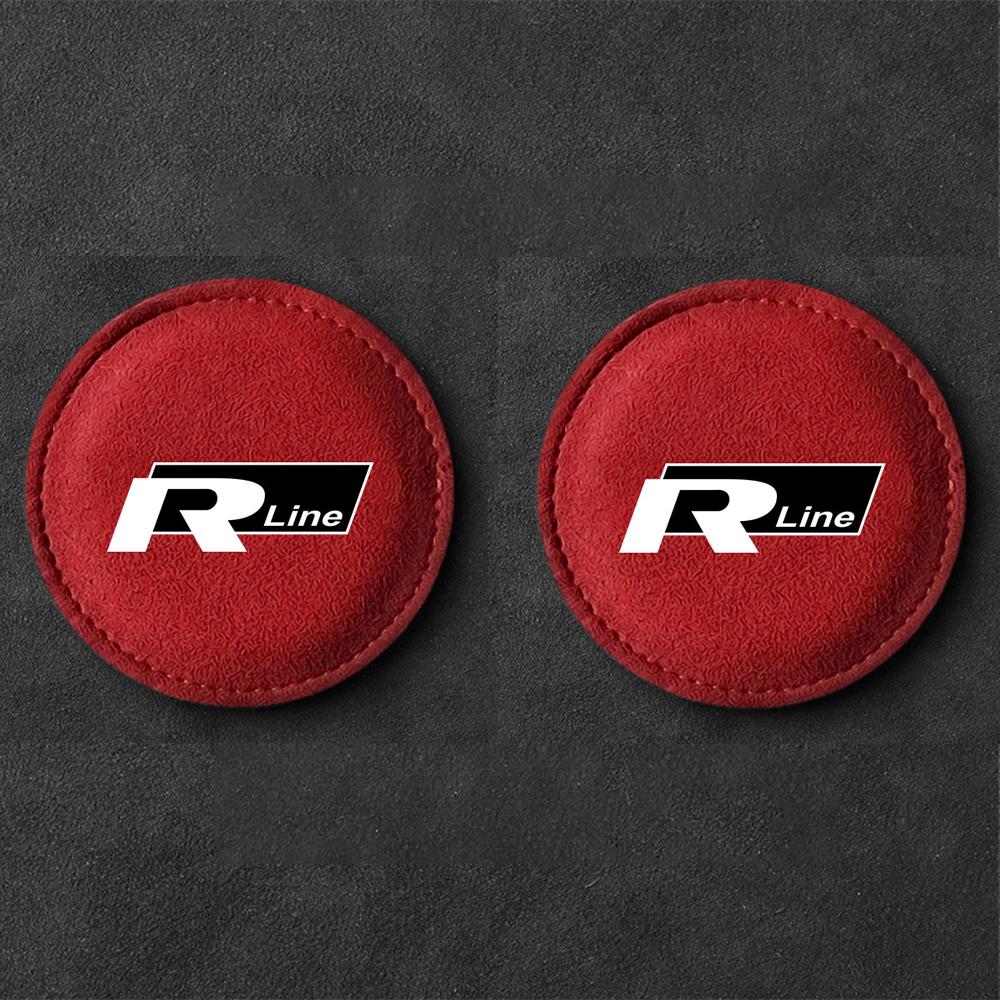 

For VOLKSWAGEN VW 2Pcs Anti-Slip Car Silicone Coaster For Volkswagen Vw Tiguan Jetta Mk6 Scirocco Polo Touran Golf Auto Interior