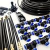 20m Universal Micro Drip Irrigation Kit with Adjustable 7.87" Mist Nozzle - Automatic Watering System for Balcony Greenhouse Gardening