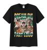 Camiseta gráfica femenina Dream Big fart Loud funny CAT mee camiseta retro