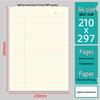 American Style Lined & Grid Paper Draft Pad with Sticky Notes for Homework & Exams