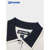 FILA FUSION Women's Cable Knit Short Sleeve Top
