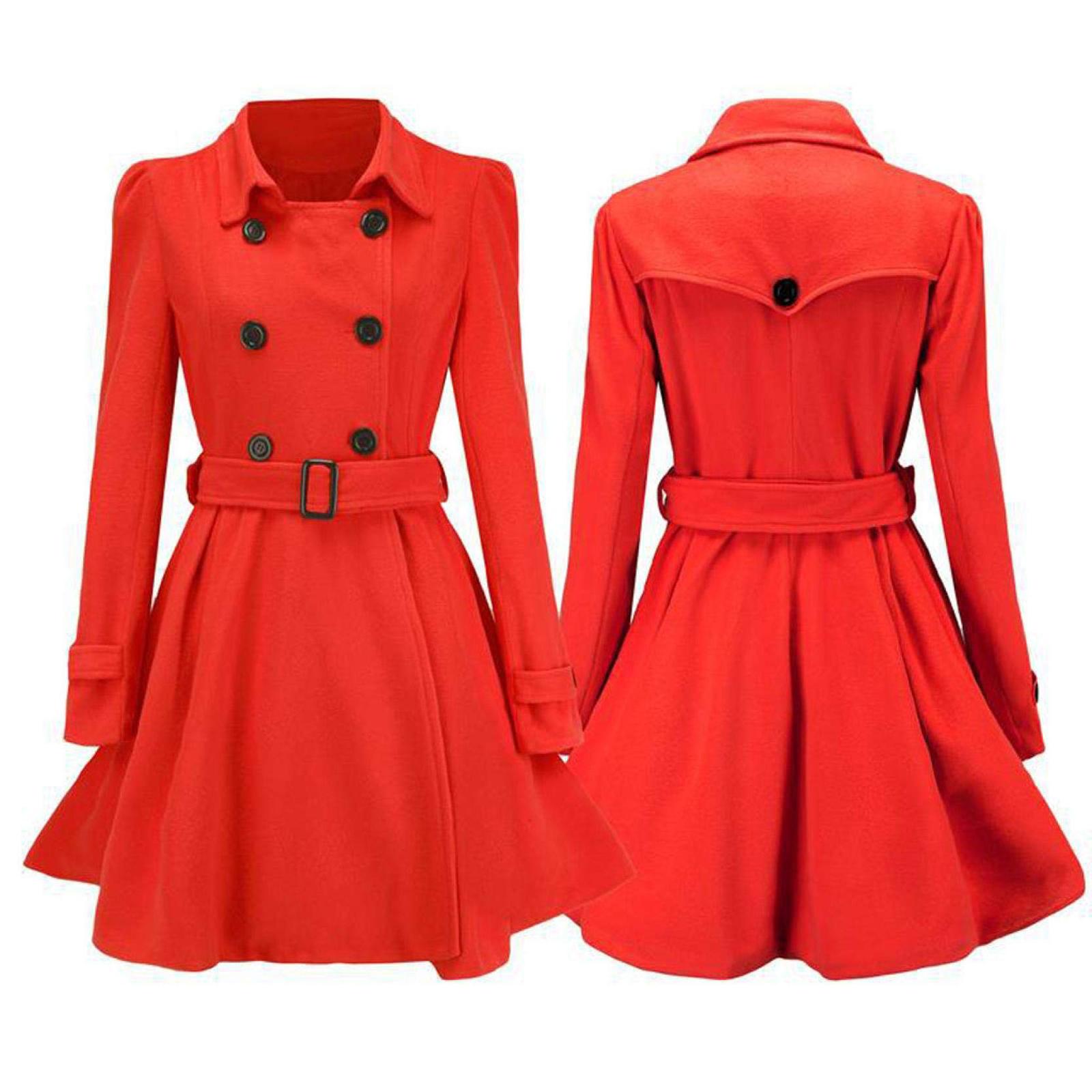 

Женская куртка из искусственной замши на пуговицах, оверсайз, со сборкой по подолу, короткой длины, повседневная винтажная верхняя одежда с карманами XL красный