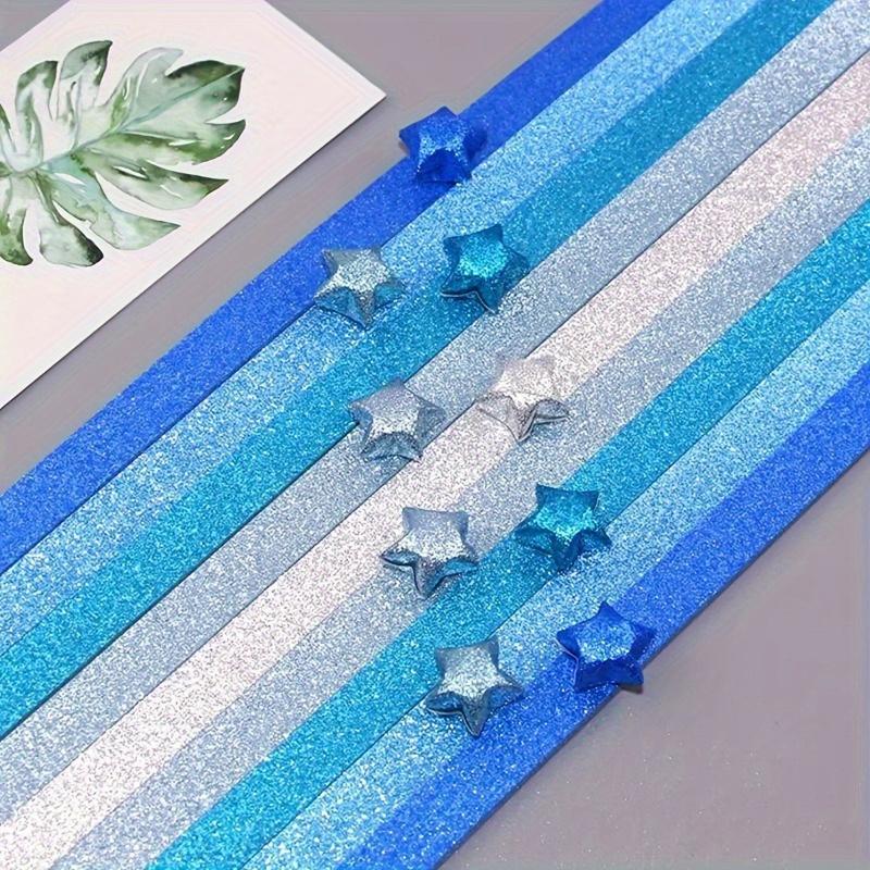 1 Set of 520 Pieces/pack of Colorful Star Origami, 360 Pieces/pack of Rainbow Gradient Lucky Star Paper Strips